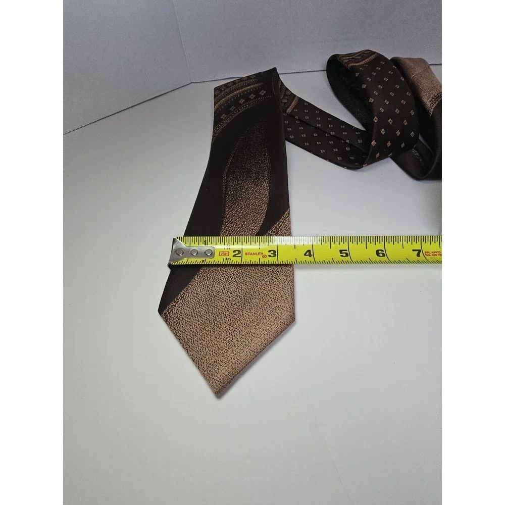 Men's Neck Tie Roca Buenos Aires 100% Polyester Abstract Print Made In Argentina
